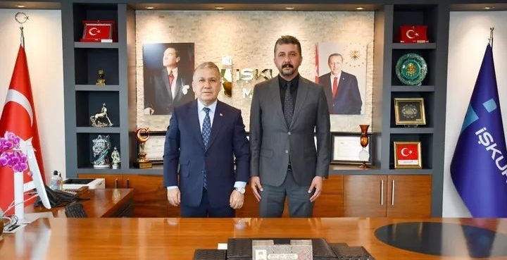 REKTÖR YAŞAR'DAN İŞ-KUR İL MÜDÜR'Ü AKALIN'A ZİYARET