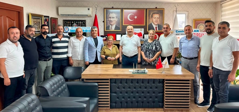 BAŞKAN ÜNLÜ'DEN BAŞKAN ÇOKKESER'E HAYIRLI OLSUN ZİYARETİ 