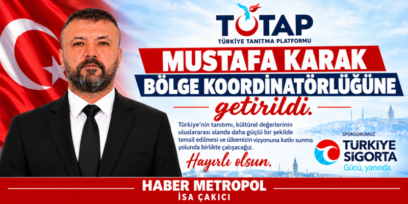 MERSİN'İN İŞİNSANI MUSTAFA KARAK'A TÜTAP'DAN STRATEJİK GÖREV 