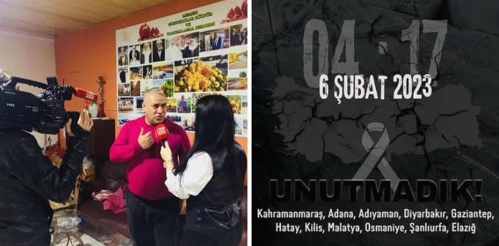 SURUÇLULAR DERNEĞİ BAŞKAN YARDIMCISI MEHMET ERGEN'DEN 6 ŞUBAT MESAJI