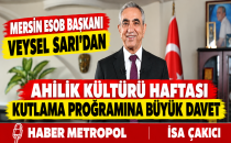  BAŞKAN SARI’DAN AHİLİK KÜLTÜRÜ KUTLAMA PROĞRAMINA BÜYÜK DAVET