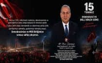  TECRÜBELİ SİYASETÇİ VE EĞİTİMCİ NACİ DURMAZ'DAN 15 TEMMUZ MESAJI 